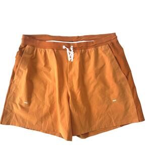 Lululemon Men's Orange Athletic Shorts - XL